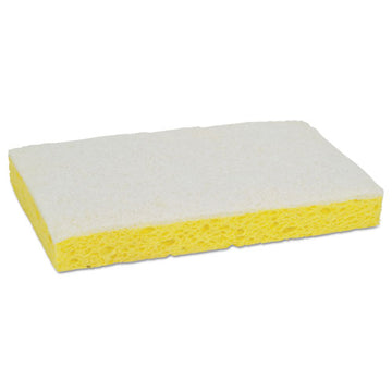 Scotch-Brite™ PROFESSIONAL Light-duty Scrubbing Sponge, #63, 3.6 X 6.1, 0.7" Thick, Yellow-white, 20-carton freeshipping - TVN Wholesale
